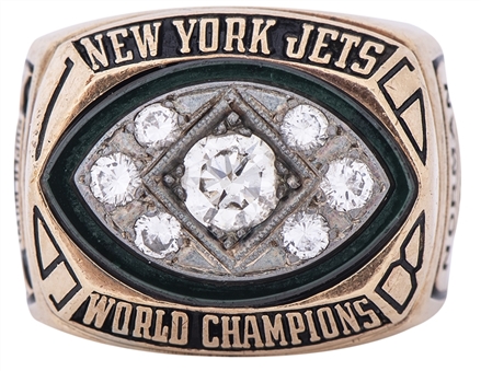 1969 New York Jets Super Bowl III Championship Ring Presented to Equipment Manager Herb Norman (Family Letter of Provenance)